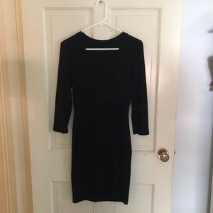 Black sweater dress